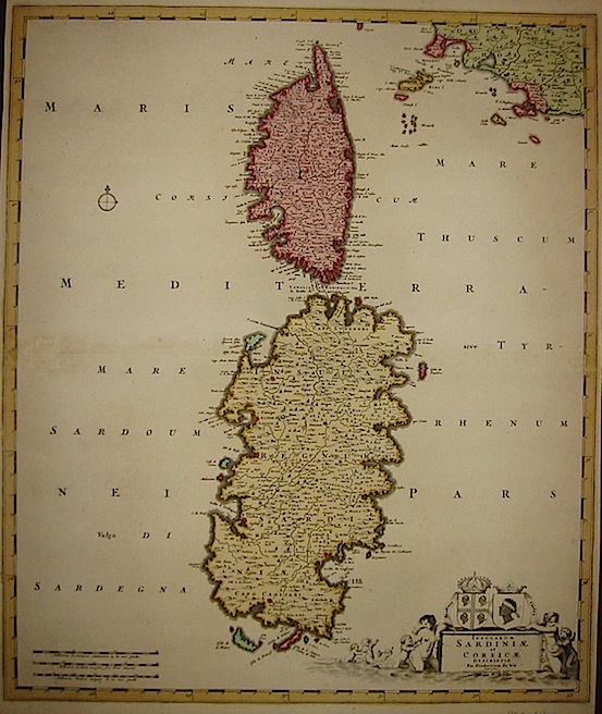 De Wit Frederick (1630-1706) Insularum Sardiniae et Corsicae descriptio 1610 ca. Amsterdam 